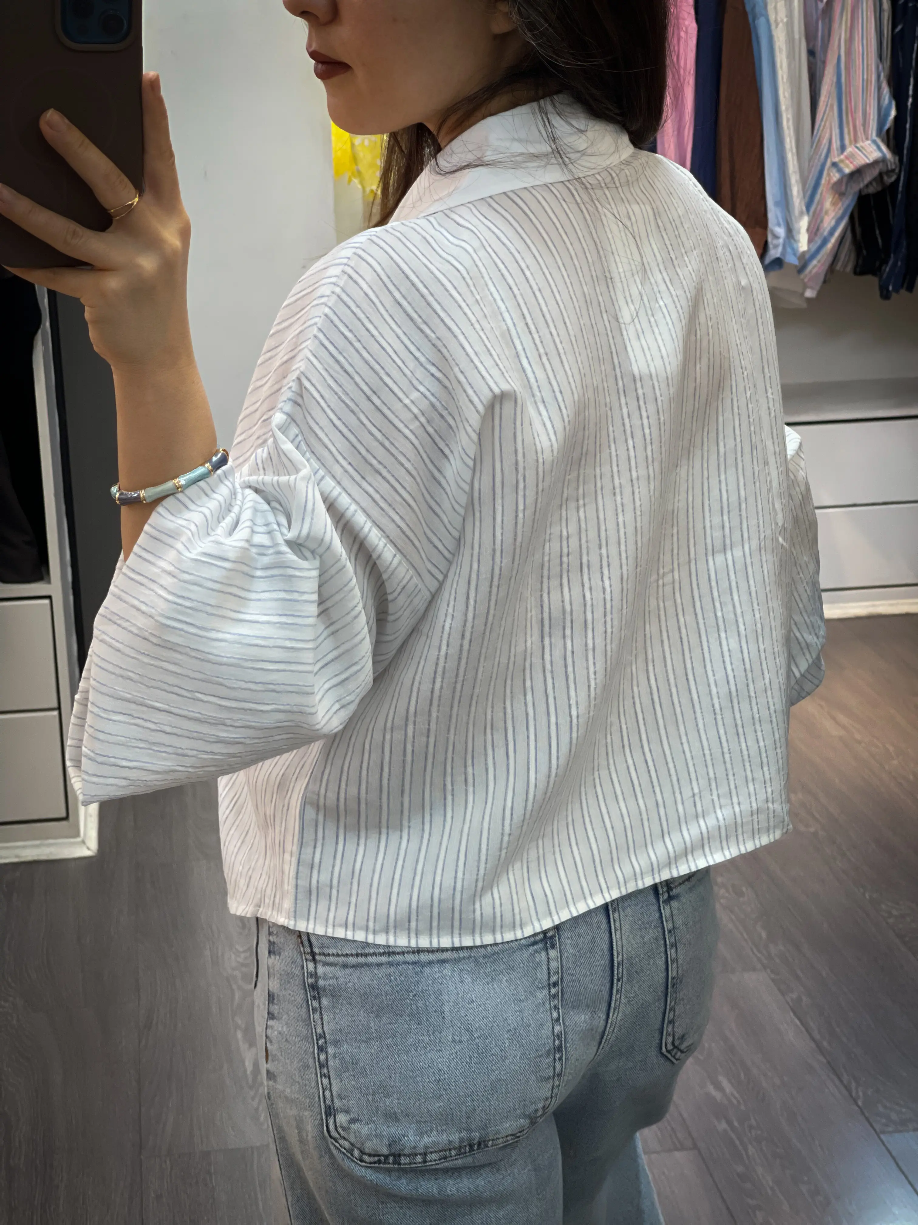شومیز کلاسیک جلو گره ای ملانین